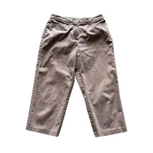 Sag Harbor Stretch Khaki Capri Women’s Pants Tan 6